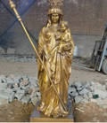 Blessed Mother and Child Solid Bronze Statue 5ft Fynders Keepers