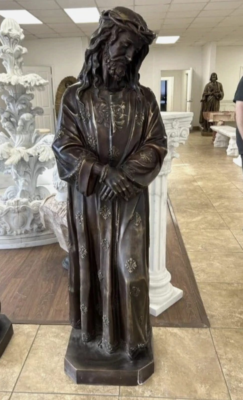 5.5ft Bronze Scouraged Christ Statue