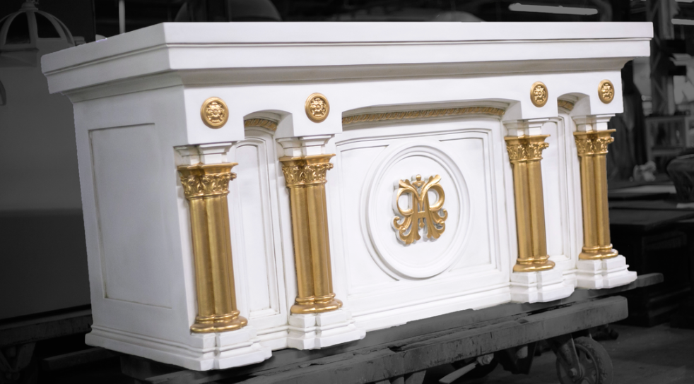 Fiberglass Altar Romanesque