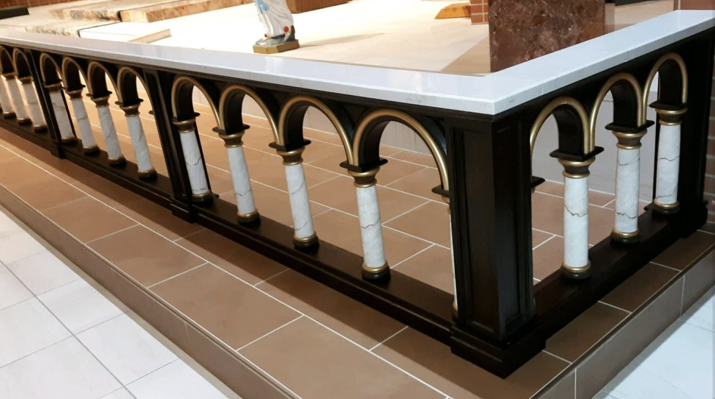 St Gabriels Altar rail