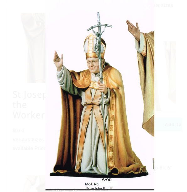 John Paul II Kneeling