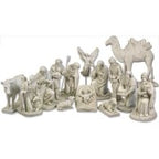 24" Nativity set available in color or white.