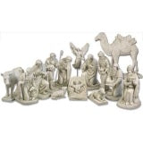 24" Nativity set available in color or white.