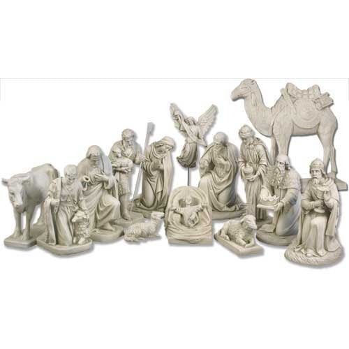 24" Nativity set available in color or white. Fynders Keepers