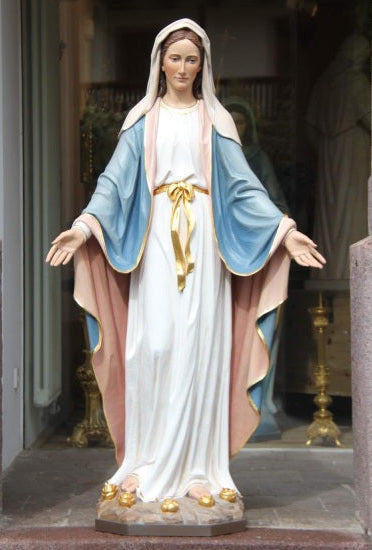 Wood Carved Statue of Mary, Our Lady of Grace (FSOL06)