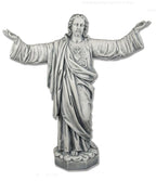 Sacred Heart Pleading 63 inch statue, white finish
