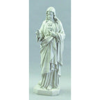 Sacred Heart with Hand Raised 52 inch statue, white finish