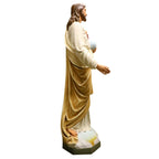 Sacred Heart to the World 62 inch statue, color finish