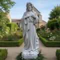 Large Marble Statue of The Sacred Heart of Jesus
