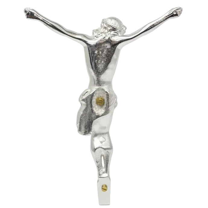 H-382S Silver Plated Corpus for your Crucifix, 10 1/4" ht.