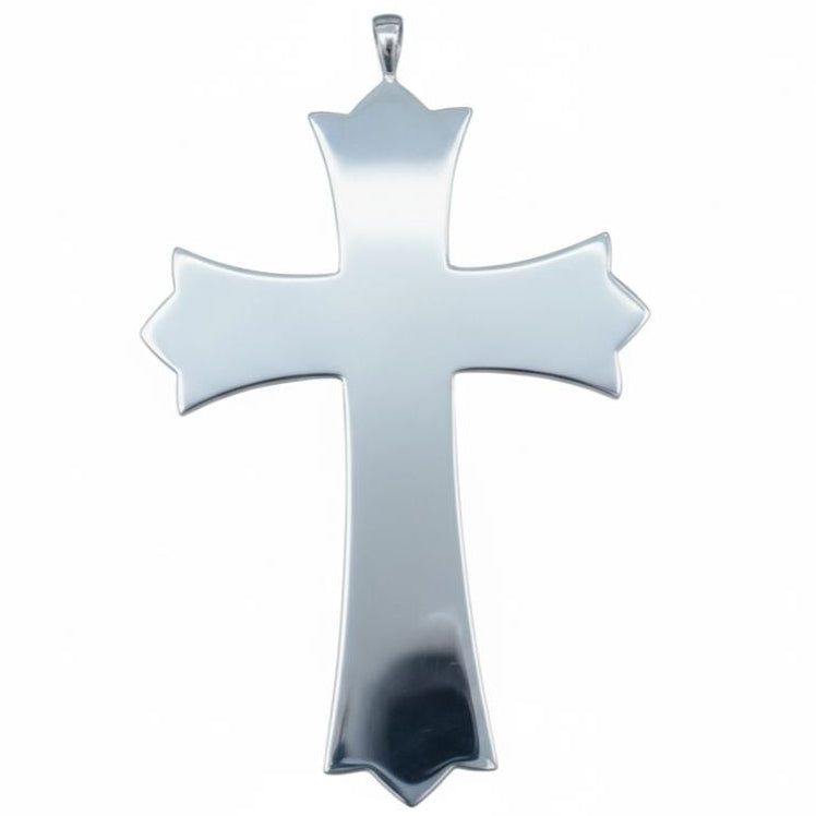 H-7615S Silver Plated IHS Bishops Pectoral Cross