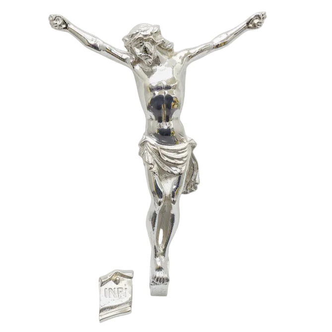 H-382S Silver Plated Corpus for your Crucifix, 10 1/4" ht.