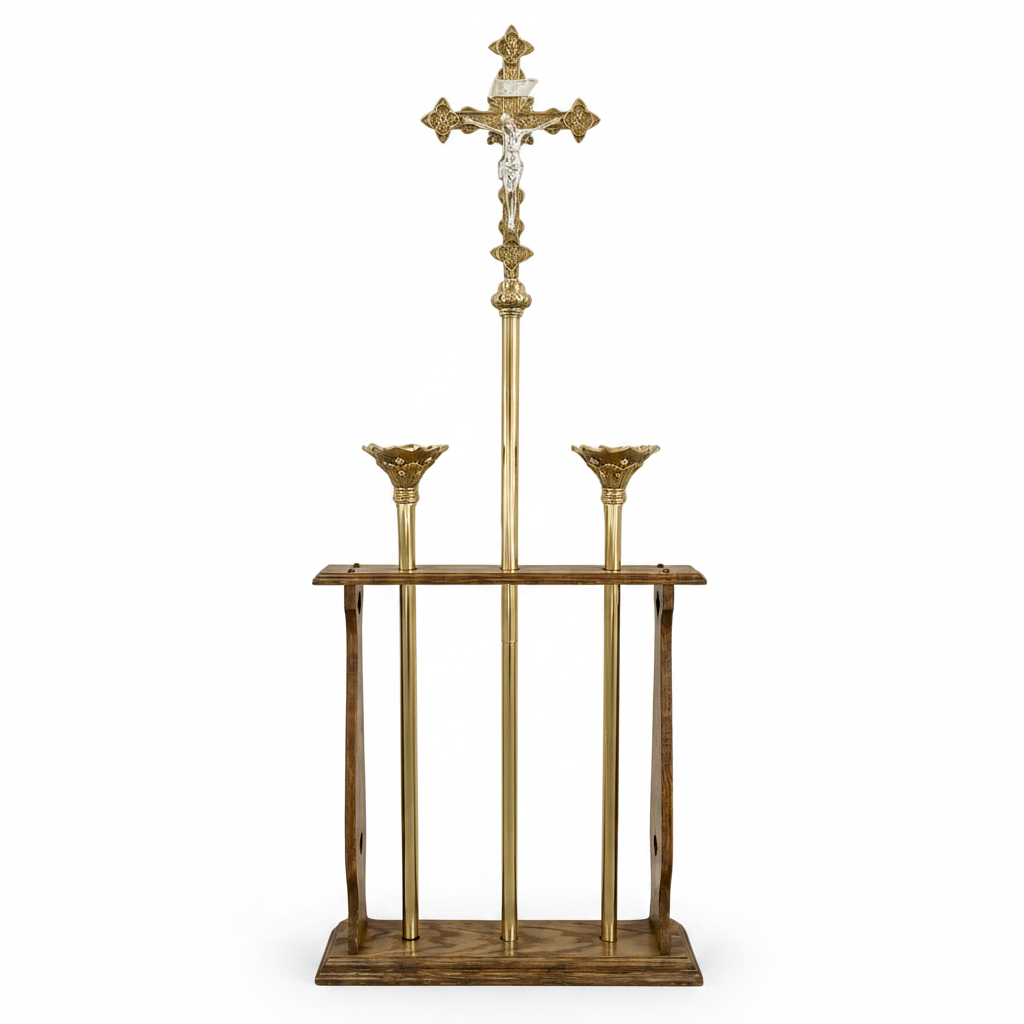 H-130S Small Oak Wood Stand