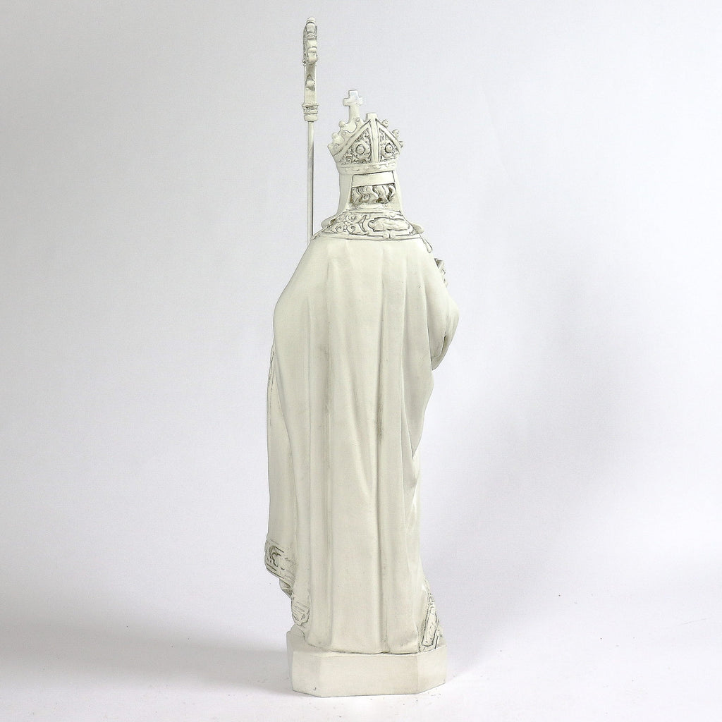 St. Augustine 42 inch statue, white finish