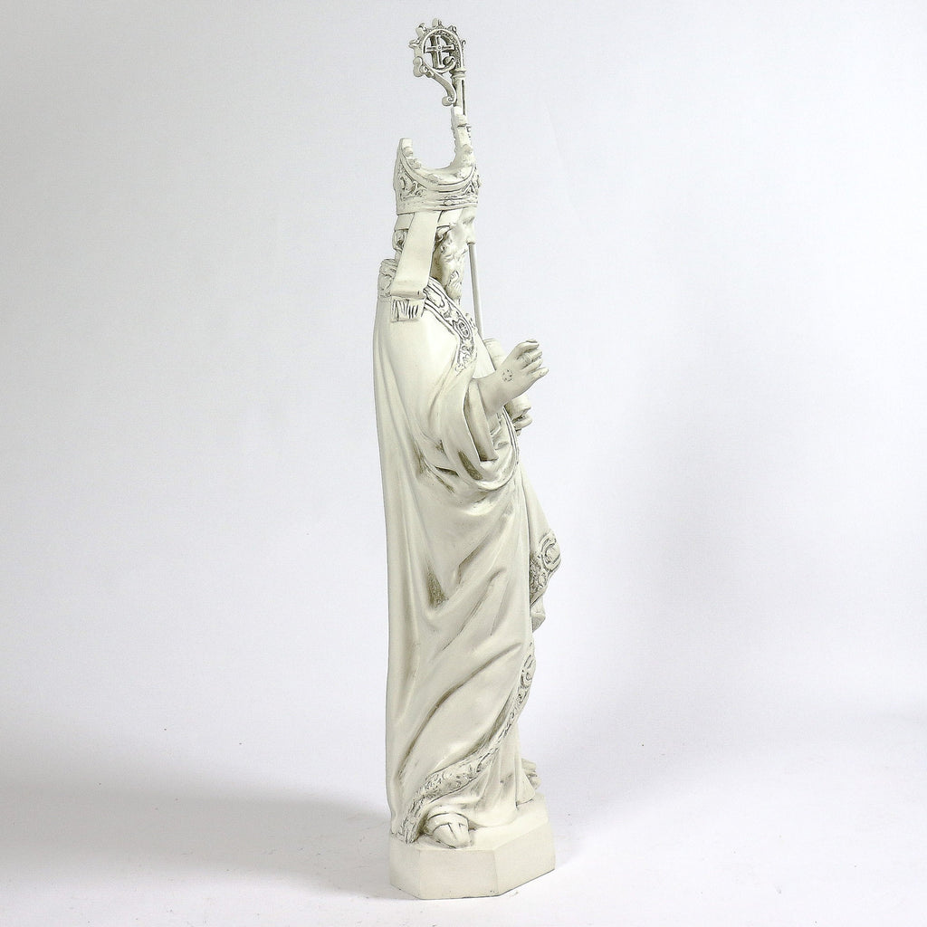 St. Augustine 42 inch statue, white finish