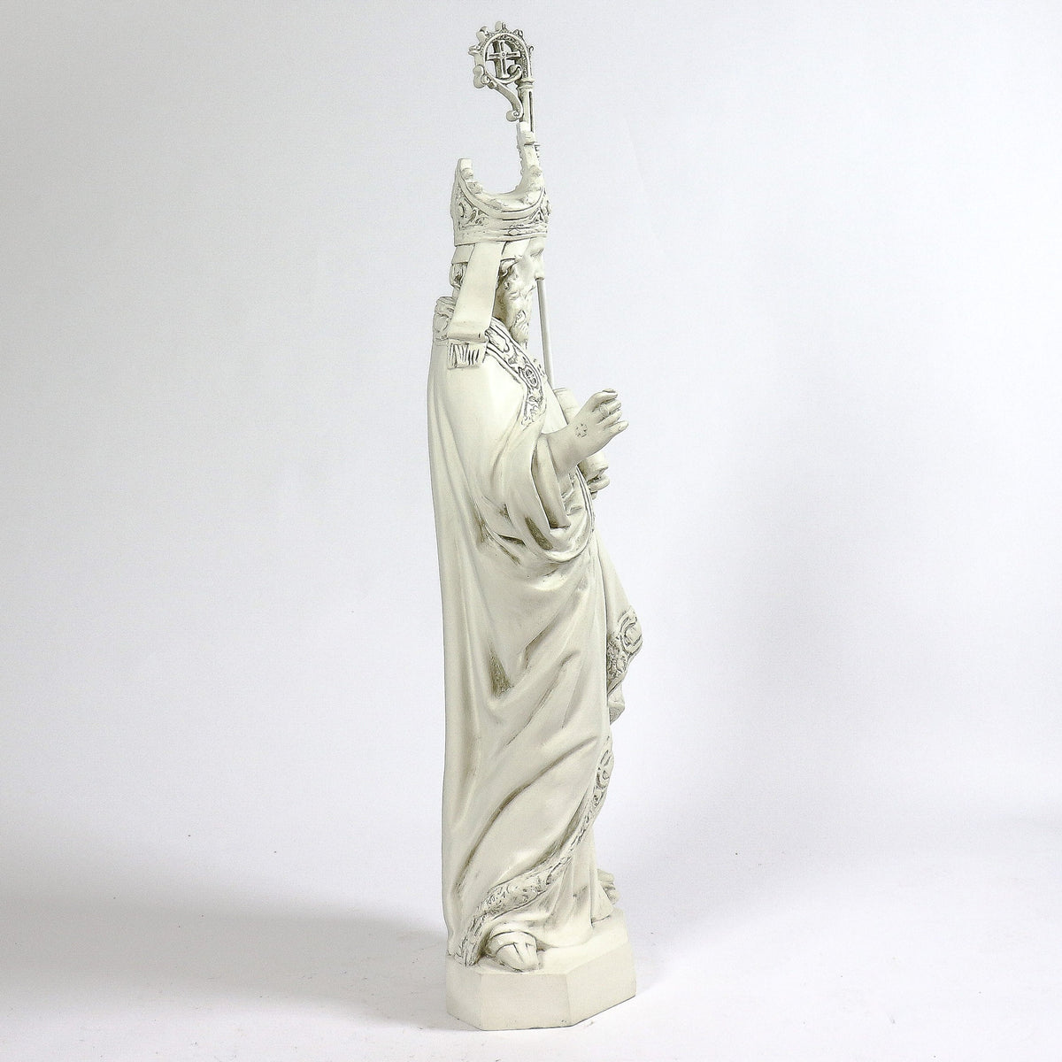 St. Augustine 42 inch statue, white finish