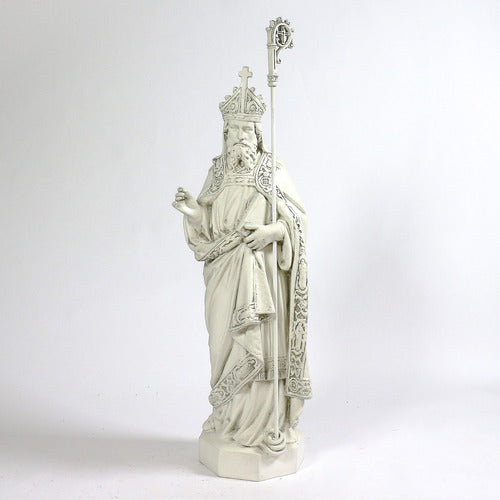 St. Augustine 42 inch statue, white finish