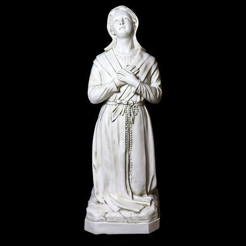 St. Bernadette 43 inch statue, white finish