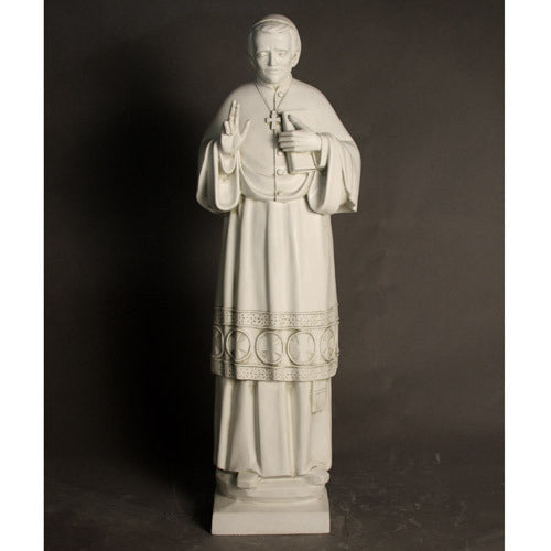 St. John Neumann statue, 48 inch, white fiberglass