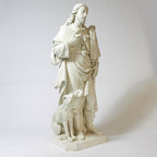 St. Roch statue, 48 inch, white fiberglass, view 2