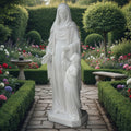 Large Marble Statue of St. Anne with Child Mary