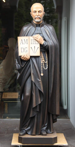 Wood Carved Statue of St. Ignatius of Loyola