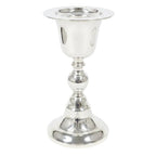 H-403S Silver Plated Baroque Travel Chalice, Paten and Case Set
