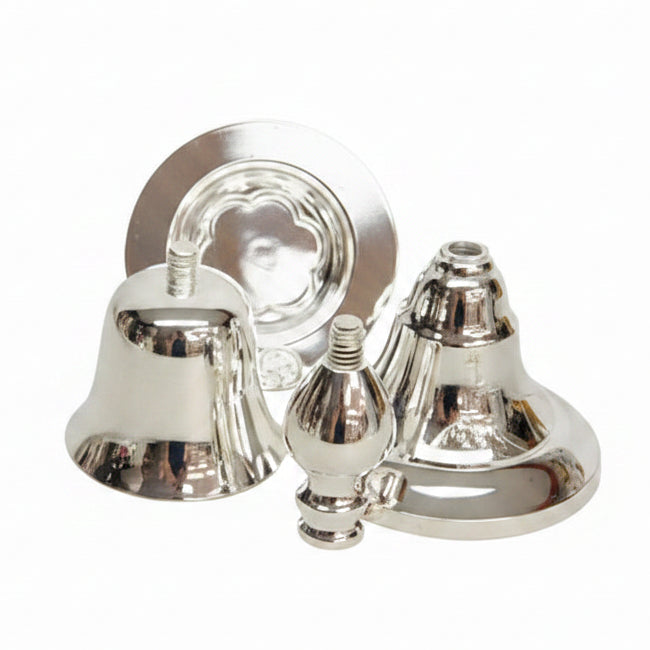 H-403S Silver Plated Baroque Travel Chalice, Paten and Case Set