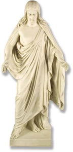 Welcoming Christ 36 inch statue, white finish