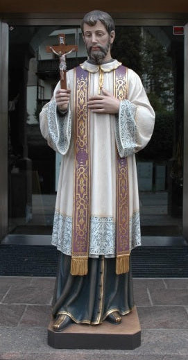 Wood Carved Statue of St. Francis Xavier